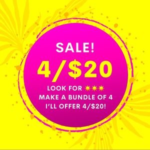 Look for the sunshine ☀️☀️☀️ for 4/$20 bun…